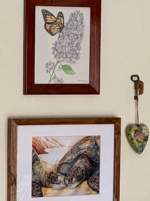 Side view of frame