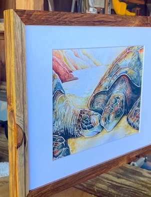 Side view of frame